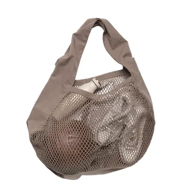Net shoulder Tasche 44x15x45cm clay Biobaumwolle