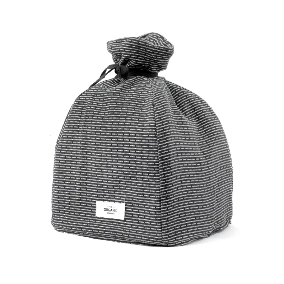 Teekannenhaube 36x30cm evening grey isolierte Biobaumwolle