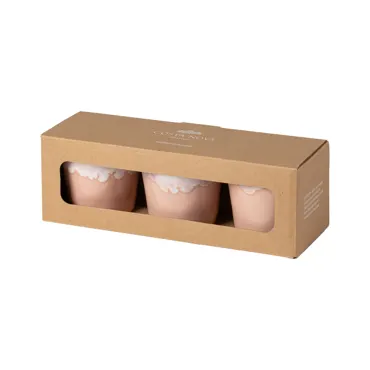 3er Set Grespresso Geschenkbox Kaffeetasse 190ml soft pink