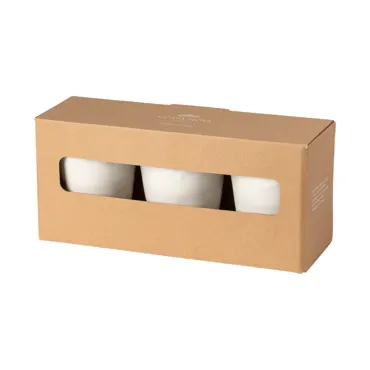 3er Set Grespresso Geschenkbox Mokkatasse 380ml weiss