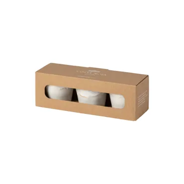 3er Set Grespresso Geschenkbox Espressotasse 70ml weiss