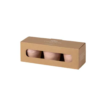 3er Set Grespresso Geschenkbox Espresotasse 70ml soft pink