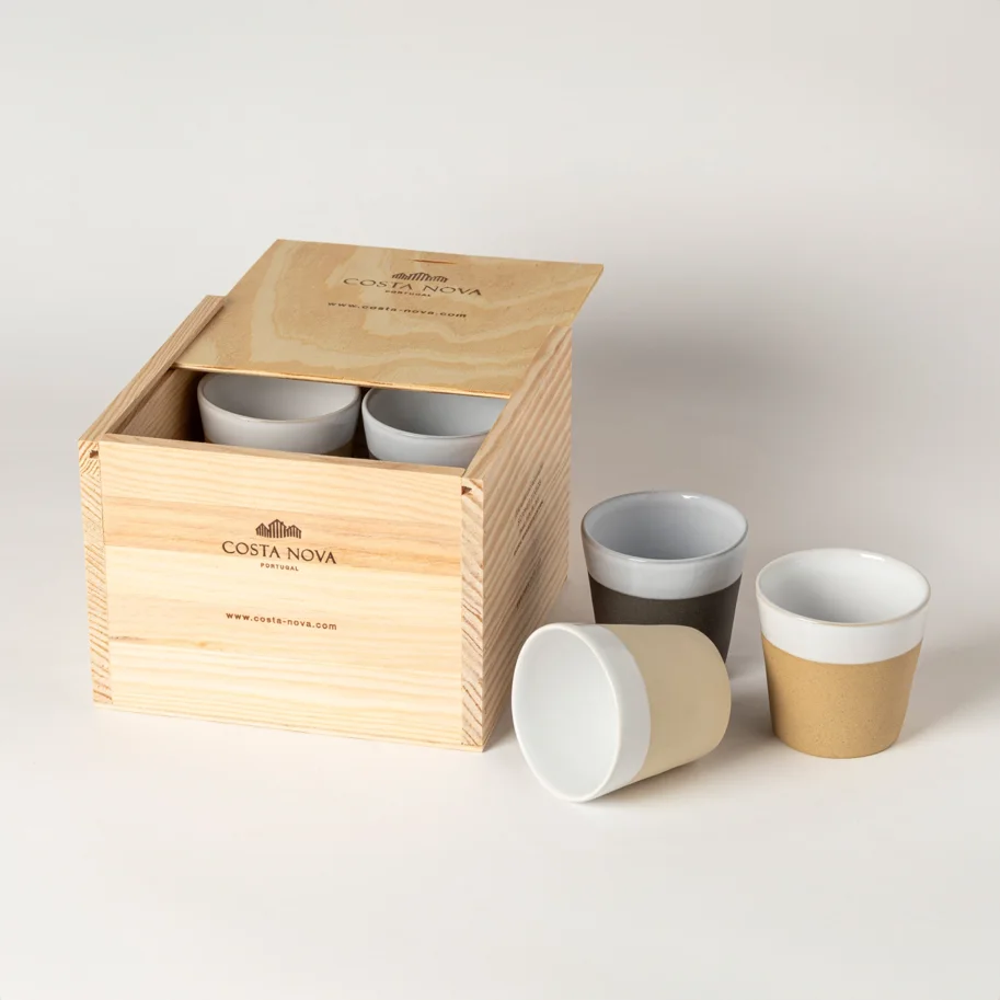 8er Set Grespresso Geschenkbox Kaffeetasse 190ml multi