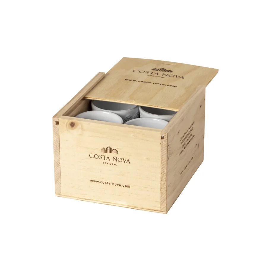 8er Set Grespresso Geschenkbox Espressotasse 70ml white keny