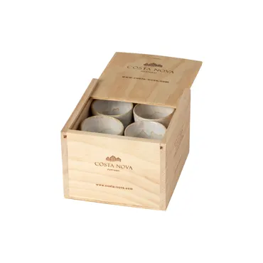 8er Set Grespresso Geschenkbox Espressotasse 70ml weiss