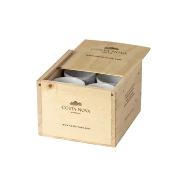 8er Set Grespresso Geschenkbox Espressotasse 70ml white col.