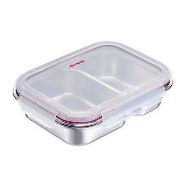 Lunch Box Edelstahl geteilt 450+280 ml