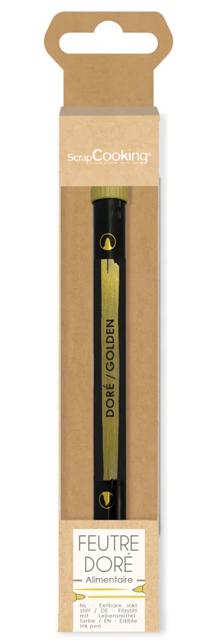 Lebensmittelstift beidseitig gold