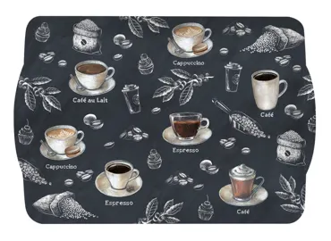 Barista Tablett mit Griffen 33x22cm