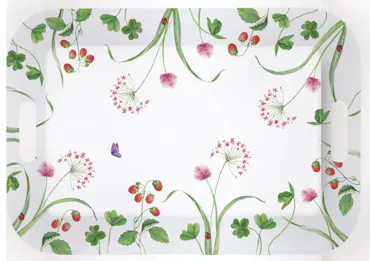 En plain air Tablett mit Griffen 47x33cm