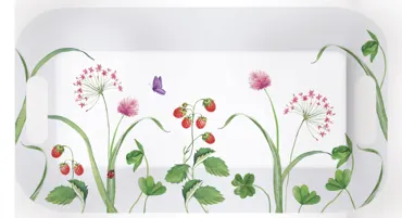 En plain air Tablett mit Griffen 40x21cm