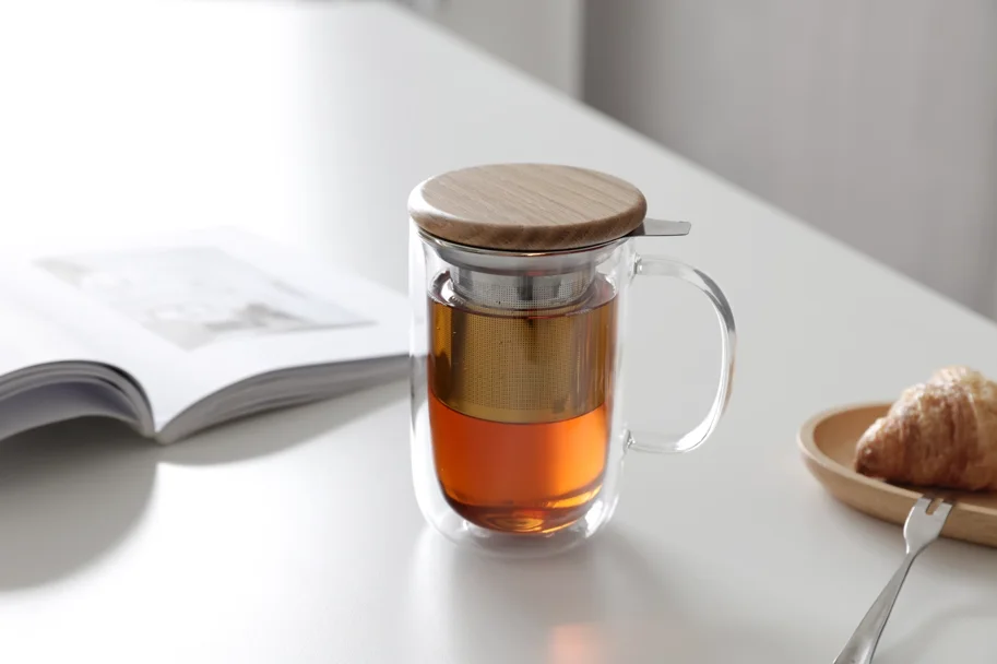Minima Balanced Tasse doppelwandig mit Infuser 500ml