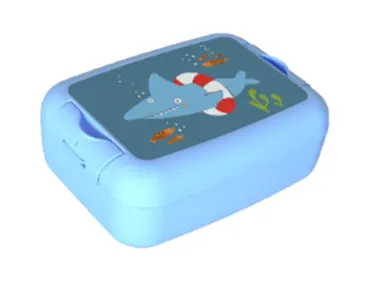 Silly Beasties Lunchbox Hai blau