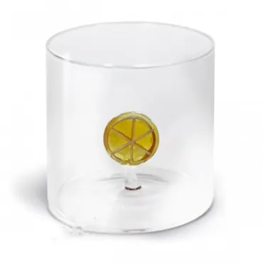 Glas aus Borosilikat 250ml Orange