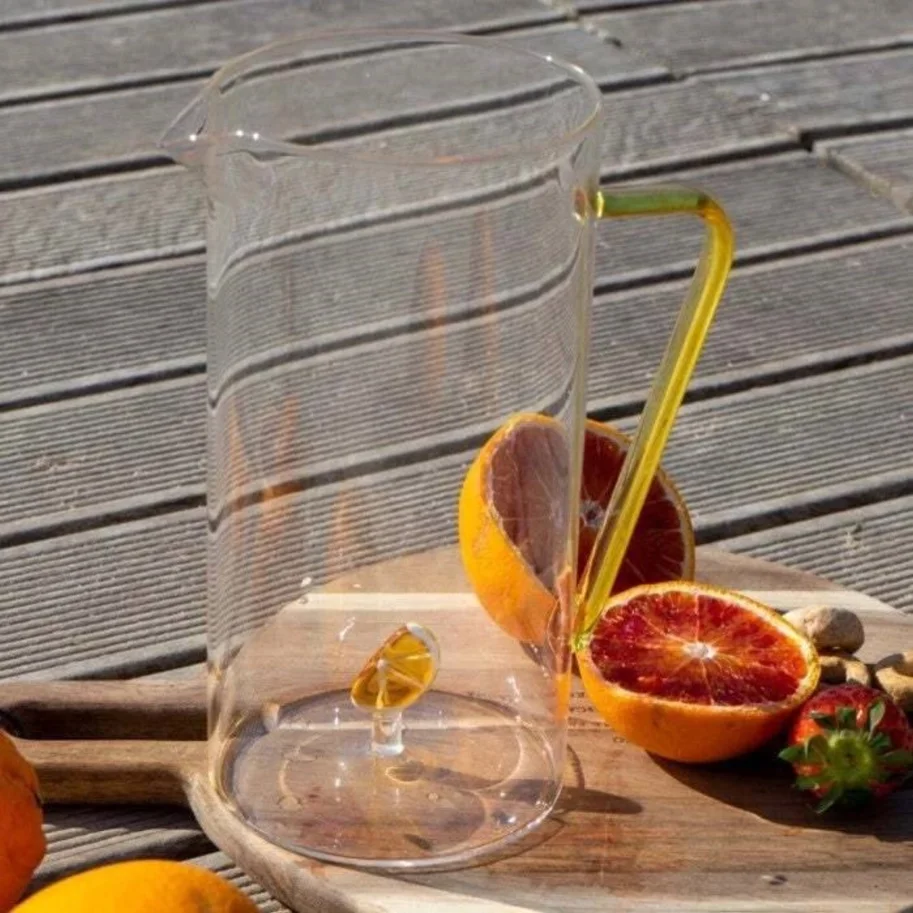 Karaffe aus Borosilikat 1.2l Orange