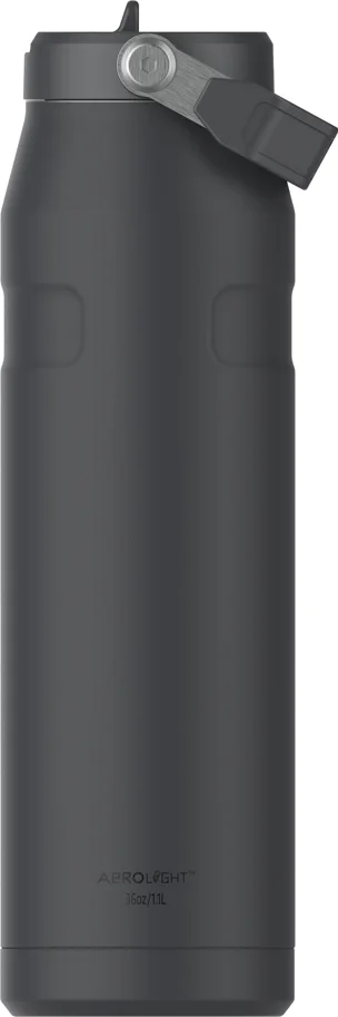 IceFlow Flip Straw Flasche 1.06l black 2.0