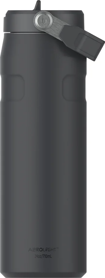 IceFlow Flip Straw Flasche 0.7l black 2.0