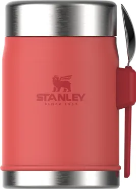 Legendary Food Jar + Spork 0.4l hot coral