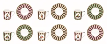 6er Set Sweet Moments Espressotasse 100ml Porzellan