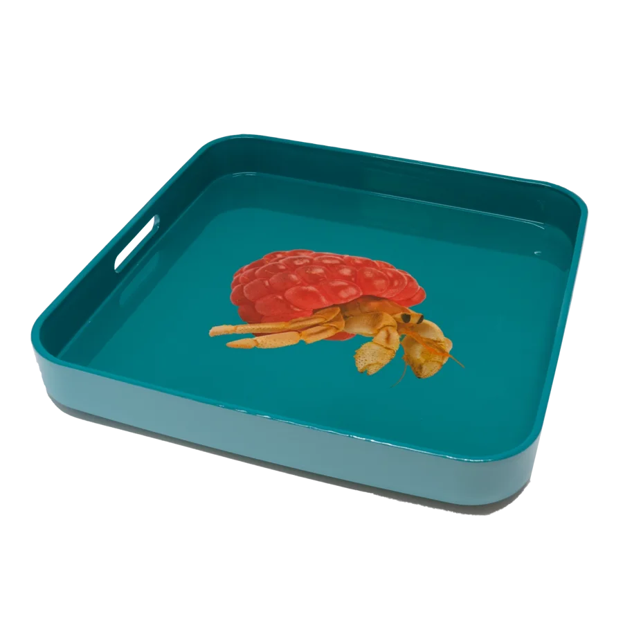 Tablett quadratisch 34x34cm Krebs