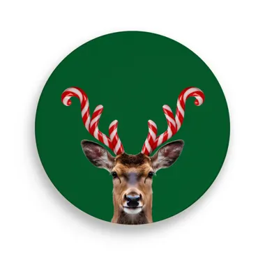 Untersetzer 18cm Keramik Hirsch