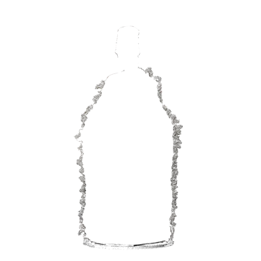 Flaschenkühler mit Wolle schwarz