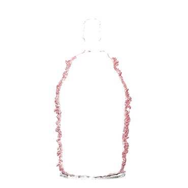 Flaschenkühler mit Wolle rot