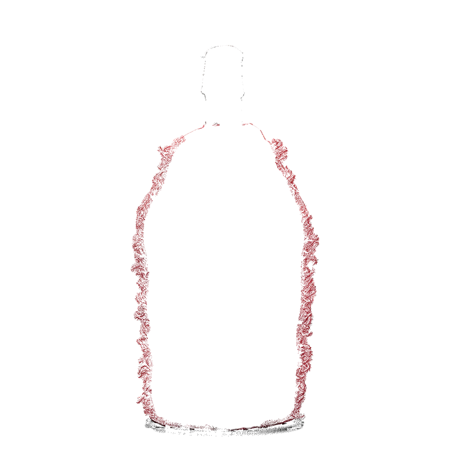 Flaschenkühler mit Wolle rot
