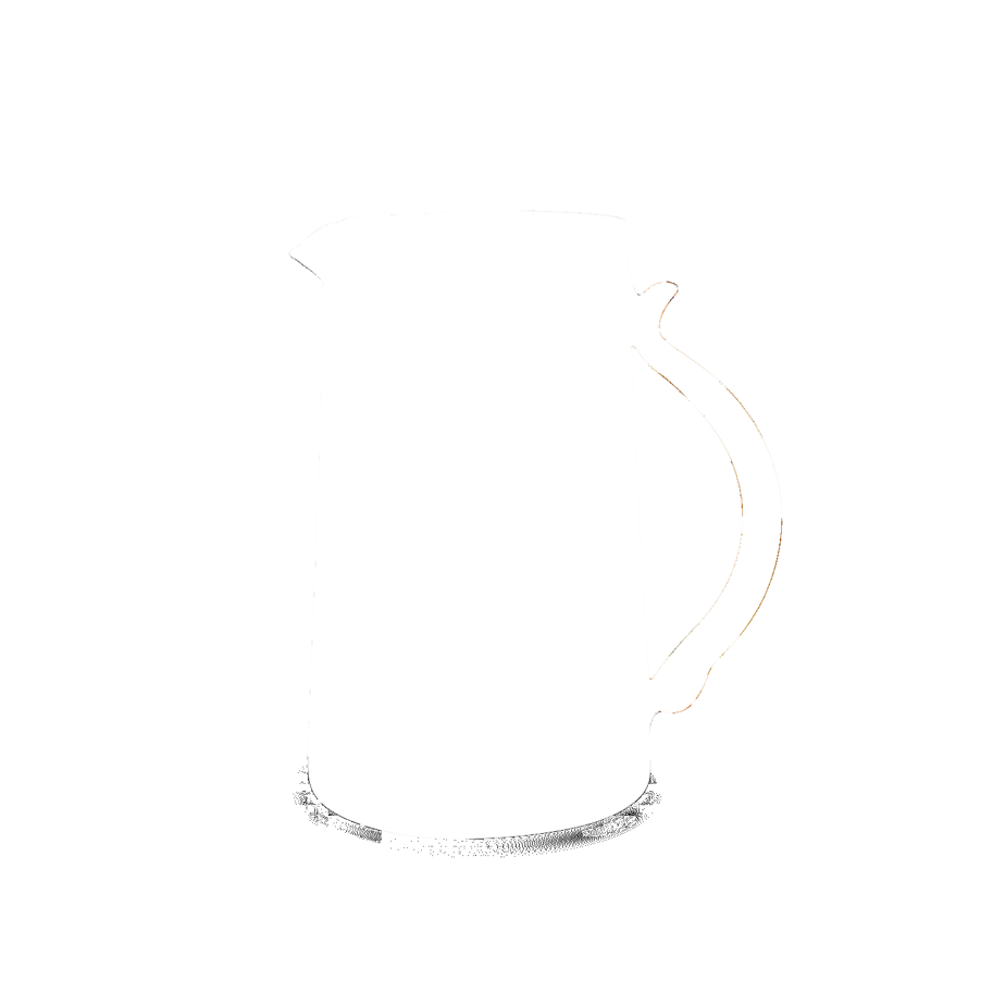 Krug aus Borosilikatglas Hund