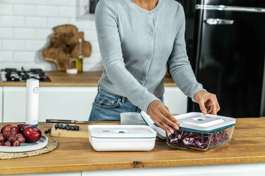 La Mer Vakuum Lunchbox M, Kunststoff weiss