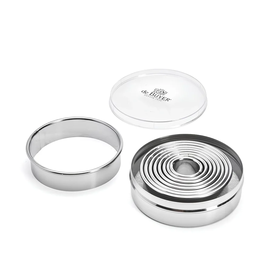 Ausstechersatz rund glatt 9tlg. D:3-11cm