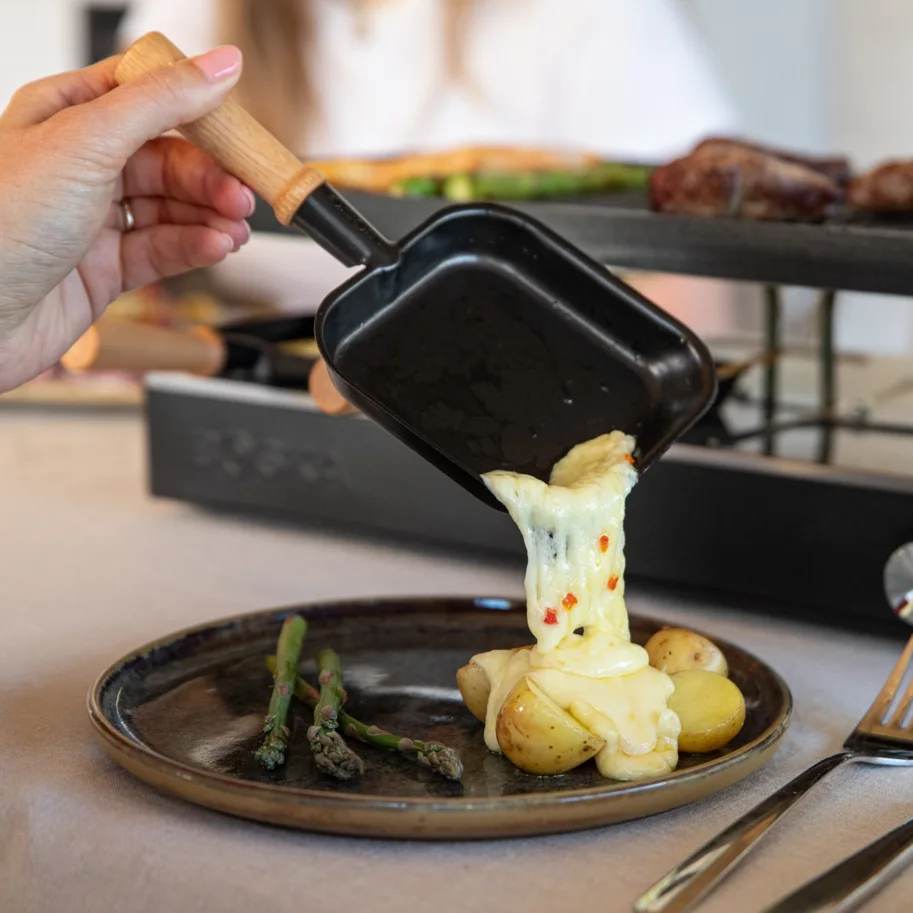 Party Raclette für 8 Personen 53.4x26cm H14.5cm Buche
