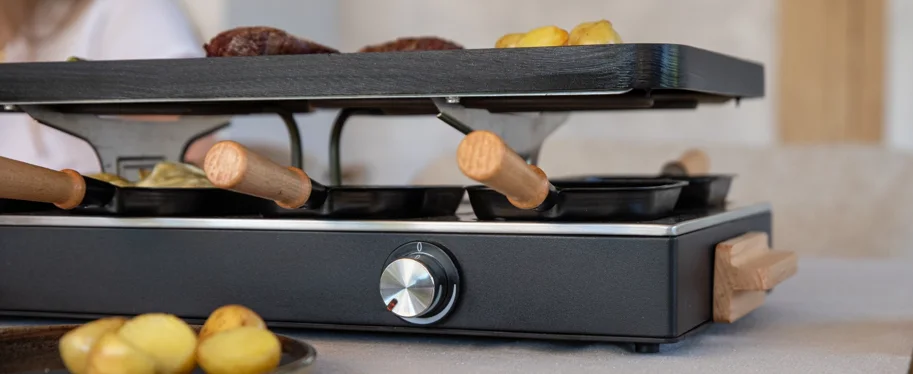 Party Raclette für 8 Personen 53.4x26cm H14.5cm Buche