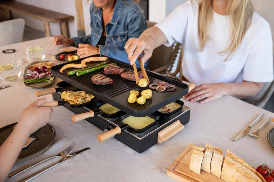 Party Raclette für 8 Personen 53.4x26cm H14.5cm Buche