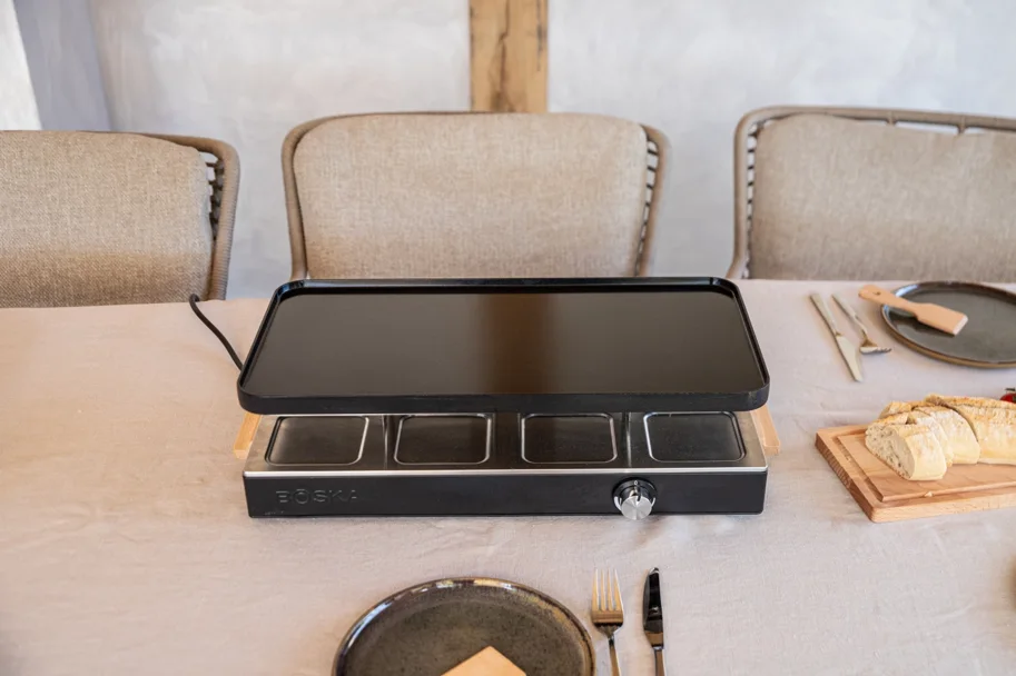 Party Raclette für 8 Personen 53.4x26cm H14.5cm Buche