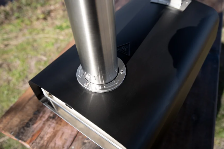 Pro Pizza Ofen für Pellets 69.9x36cm H72.5cm Eiche