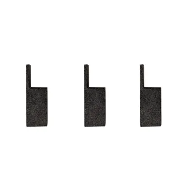 3er Set Handtuchhalter Klebehaken schwarz