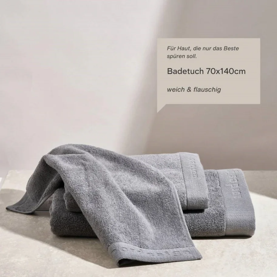 Badetuch 70x140cm dunkelgrau