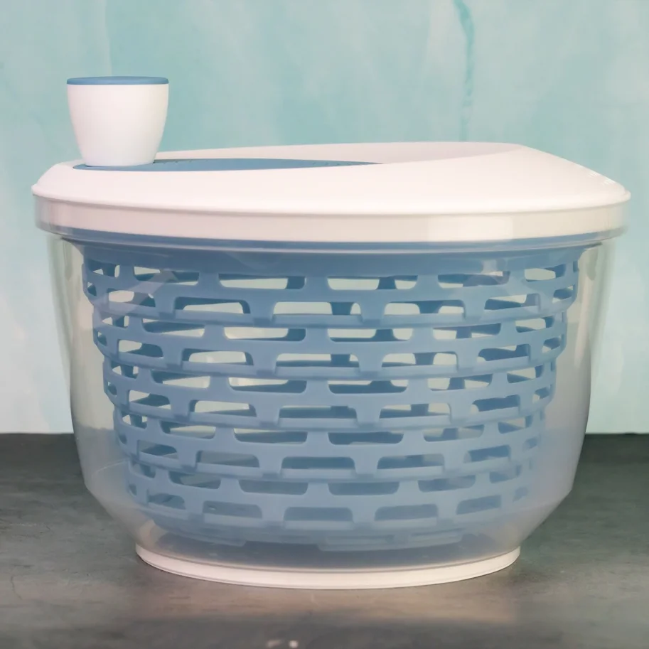Spinderella Salatschleuder 4.4l rutschfest, blau