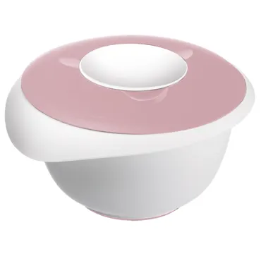 Rührschüssel mit Spritzschutz 2.5l rosa
