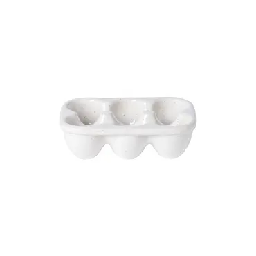 Fattoria Eierhalter für 6Stk. 18x12.5cm H5.1cm weiss