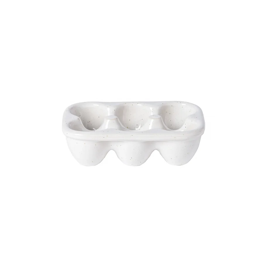 Fattoria Eierhalter für 6Stk. 18x12.5cm H5.1cm weiss