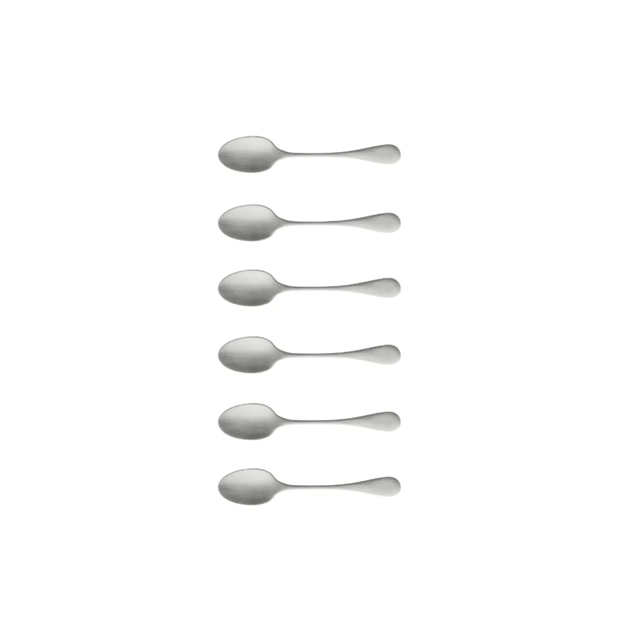 Antigo Kaffee-Besteckset 6tlg silber matt