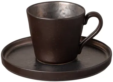 Lagoa Teetasse mit Untertasse 190ml D16.2cm H7.5cm metal