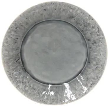 Madeira Teller D28cm H3.4cm grau