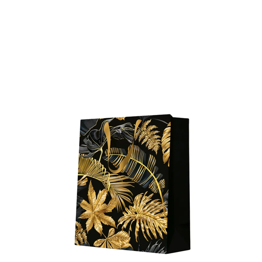 Geschenktüte Medium Premium Golden Leaves