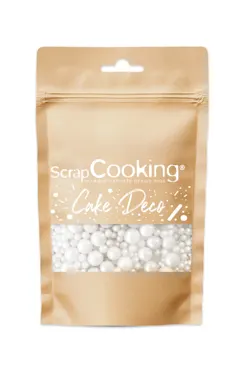 Zuckerstreusel Perlen weiss 60g