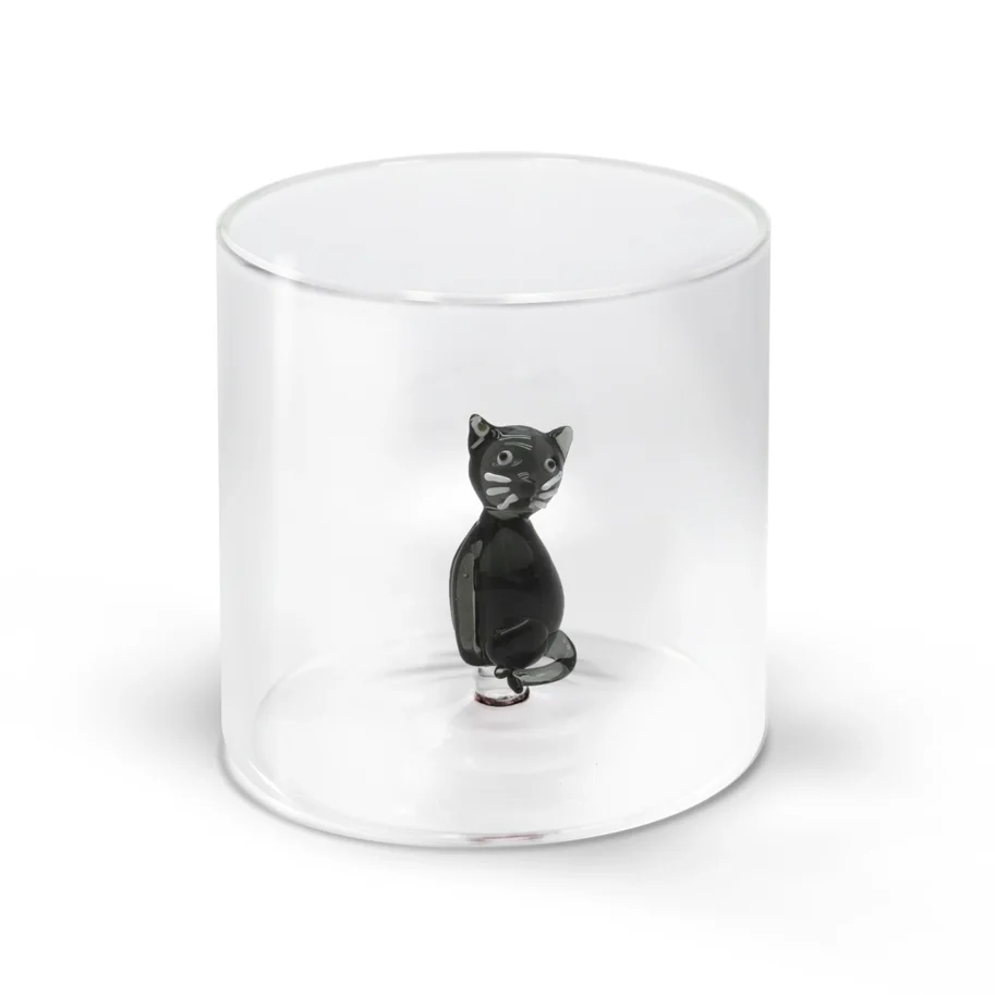 Glas aus Borosilikat 250ml Katze