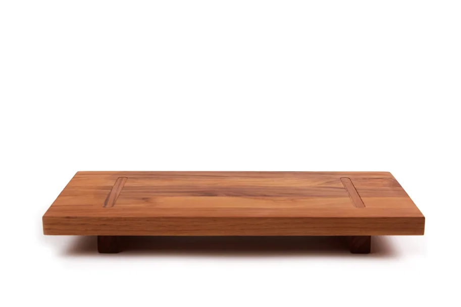 Bistro Servierplatte 38x18x4.6cm mit Füssen S