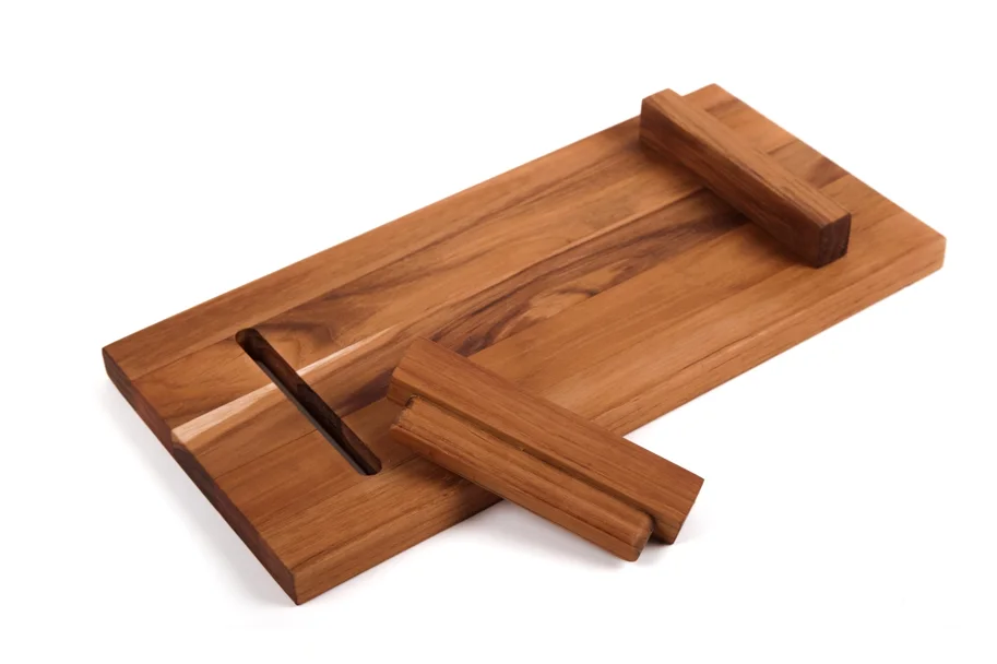 Bistro Servierplatte 38x18x4.6cm mit Füssen S
